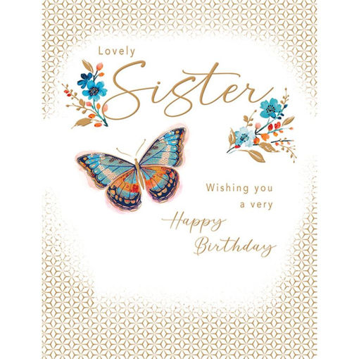 Picture of LOVELY SISTER BIRTHDAY CARD